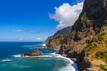 Fototapeta na wymiar Coast near Boaventura - Madeira Portugal