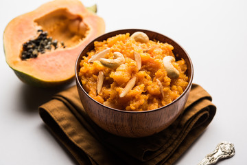 Papaya Halwa is a tasty indian sweet recipe