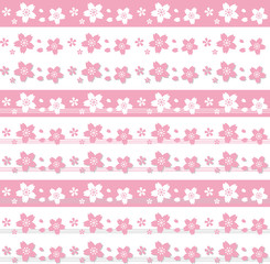 桜のライン　線　パターン