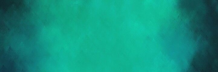 Fototapeta na wymiar abstract painting background texture with light sea green, very dark blue and teal green colors and space for text or image. can be used as horizontal background texture