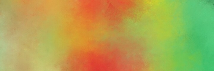 vintage abstract painted background with peru, medium sea green and coffee colors and space for text or image. can be used as horizontal header or banner orientation