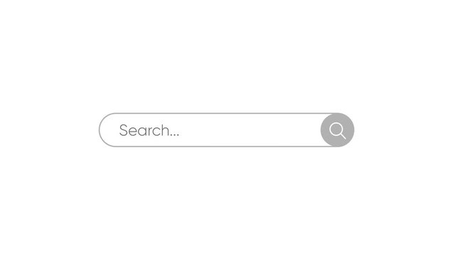 Search Bar Elements set isolated on white