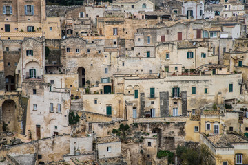 Fototapeta na wymiar View of Matera old town, South Italy