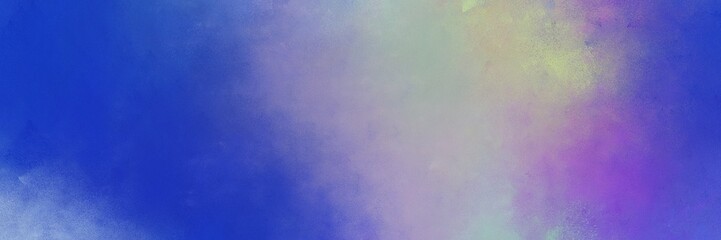 strong blue, dark gray and medium purple colored vintage abstract painted background with space for text or image. can be used as horizontal header or banner orientation