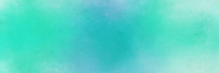 medium turquoise, sky blue and powder blue colored vintage abstract painted background with space for text or image. can be used as header or banner