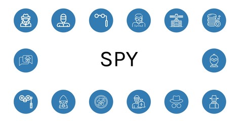 spy icon set