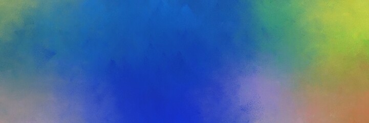 abstract painting background texture with steel blue, dark khaki and strong blue colors and space for text or image. can be used as horizontal background texture