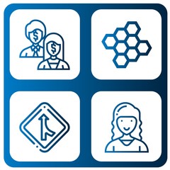 Fototapeta premium Set of merger icons