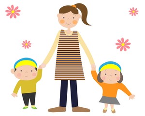 かわいい幼児さんたちのお散歩