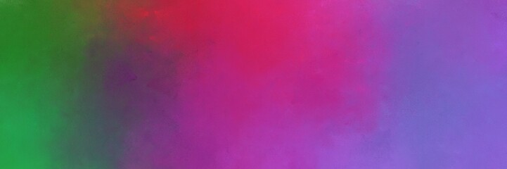 abstract painting background graphic with antique fuchsia, moderate violet and sea green colors and space for text or image. can be used as horizontal background texture