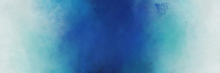abstract painting background texture with teal blue, light gray and pastel blue colors and space for text or image. can be used as horizontal background graphic