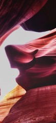 Antelope Canyon, Arizona showcasing beautiful red curves