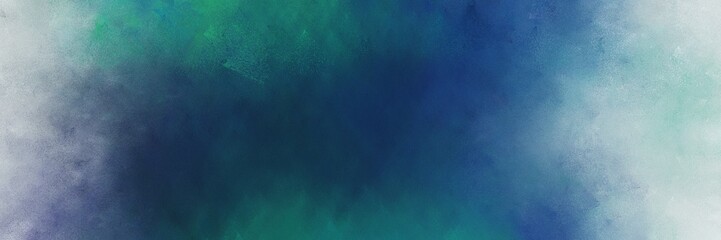 abstract painting background graphic with dark slate gray, pastel blue and cadet blue colors and space for text or image. can be used as horizontal background graphic