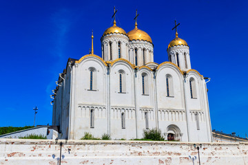 Fototapeta premium Dormition Cathedral (Assumption Cathedral) in Vladimir, Russia. Golden ring of Russia