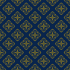 Dark blue background with beautiful golg ornament