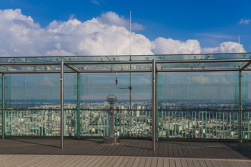 Fototapeta premium Viewpoint on Montparnasse tower - Paris France
