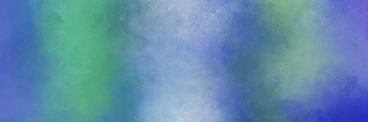 cadet blue, dark slate blue and light steel blue colored vintage abstract painted background with space for text or image. can be used as horizontal background graphic