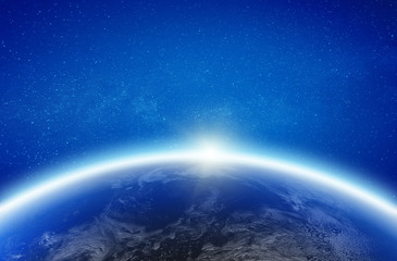 Fototapeta premium Earth glow horizon