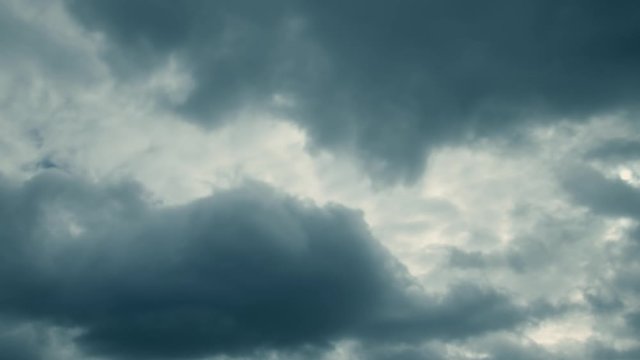Curling rain clouds time lapse