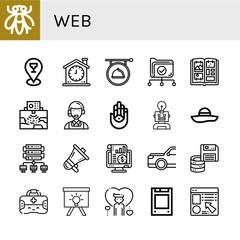 Set of web icons