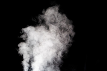  white smoke on a black background