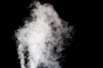  white smoke on a black background