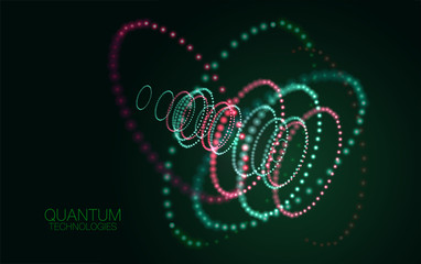 Abstract quantum technology background