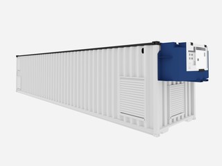 Container mit Genset