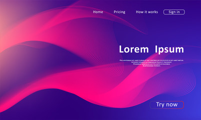 Landing page for a website