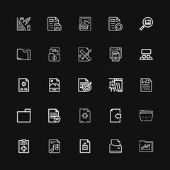 Editable 25 folder icons for web and mobile