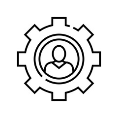 Personal settings line icon, concept sign, outline vector illustration, linear symbol.