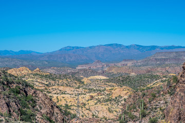 Fototapeta na wymiar An overlooking view of nature in Apache Junction, Arizona