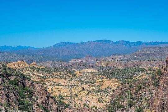 An overlooking view of nature in Apache Junction, Arizona