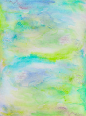 Hand painted watercolor texture. Colorful overlay. Abstract background for poster, banner, cards, scrapbook.