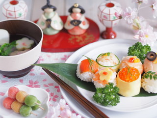 和食 ひなまつり 手毬寿司