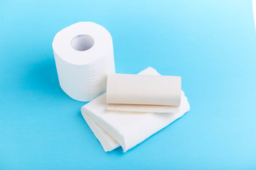A roll of toilet paper