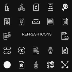 Editable 22 refresh icons for web and mobile