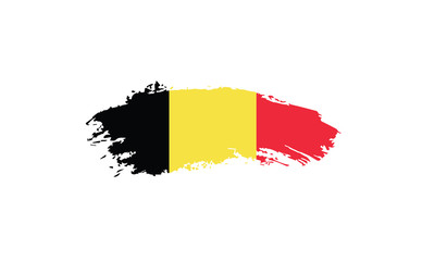 Belgium flag brush effect national symbol