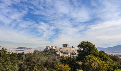 Fototapeta na wymiar Athens, Greece. Acropolis and city