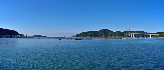 呼子大橋のパノラマ情景＠佐賀