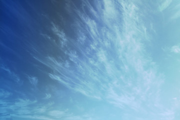 The sky is blurred with pastel colors.