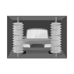 Vector illustration of car-wash and water symbol. Set of car-wash and auto stock vector illustration.