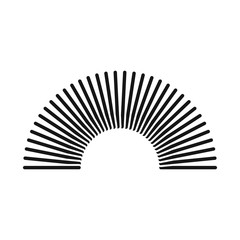 Isolated object of coil and plastic sign. Graphic of coil and spiral stock vector illustration.