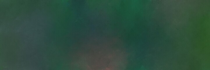 Fototapeta premium abstract painting background graphic with dark slate gray, dim gray and very dark green colors and space for text or image. can be used as horizontal background graphic