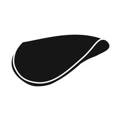 Vector illustration of slice and sausage logo. Graphic of slice and fresh vector icon for stock.