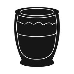 Isolated object of coffee and glass sign. Graphic of coffee and beverage stock symbol for web.