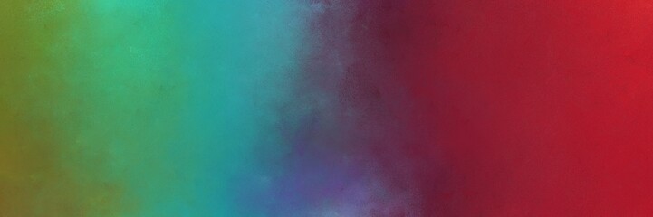 old mauve, dark moderate pink and teal blue colored vintage abstract painted background with space for text or image. can be used as horizontal header or banner orientation