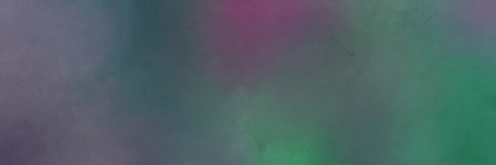 dim gray, old lavender and sea green colored vintage abstract painted background with space for text or image. can be used as horizontal background graphic