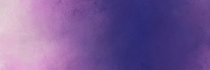 dark slate blue, pastel violet and antique fuchsia colored vintage abstract painted background with space for text or image. can be used as horizontal background graphic