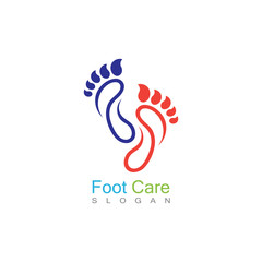 Foot Care Logo Template Design Vector, Emblem, Concept Design, Creative Symbol, Icon